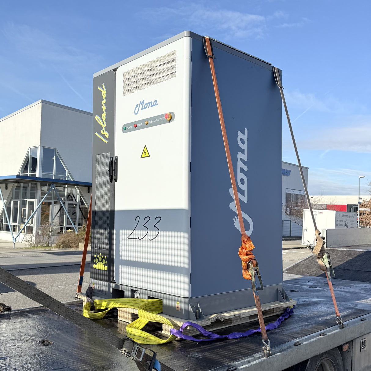 MONA Island 233 kWh emergency energy storage