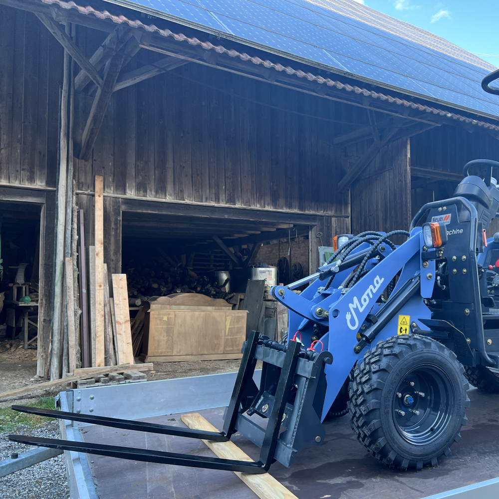 Palettengabel für MONA-Aufnahme