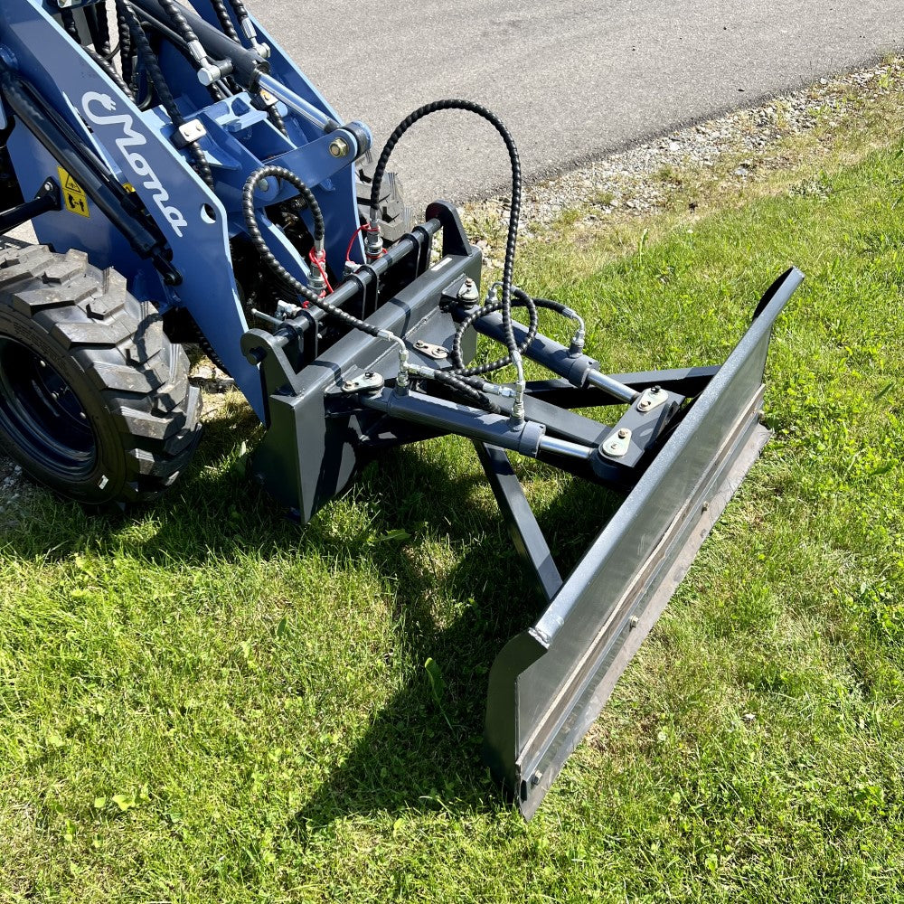 Hydraulisch schwenkbares Schneeschild 120 cm für MONA-Aufnahme